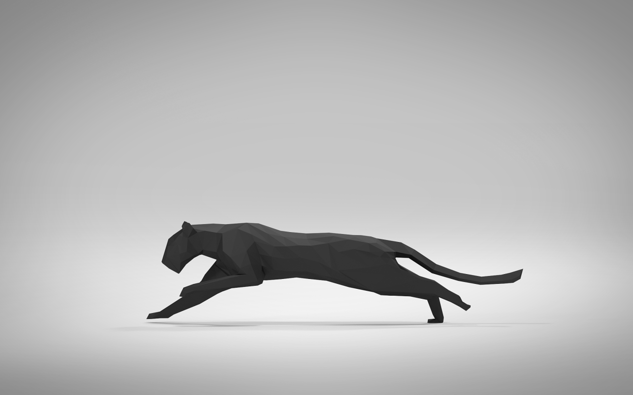 Пума в 3-Д графике