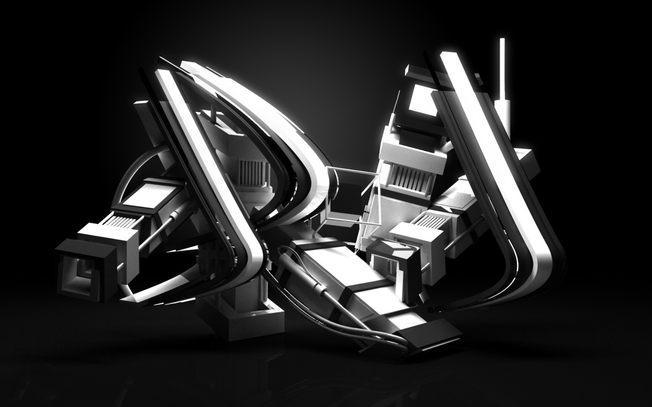 Серебряная 3Д структура