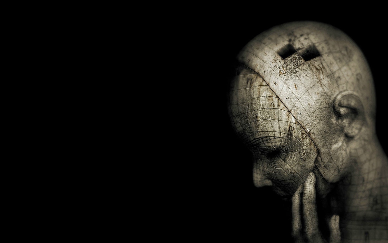 Голова из кубиков, 3Д графика