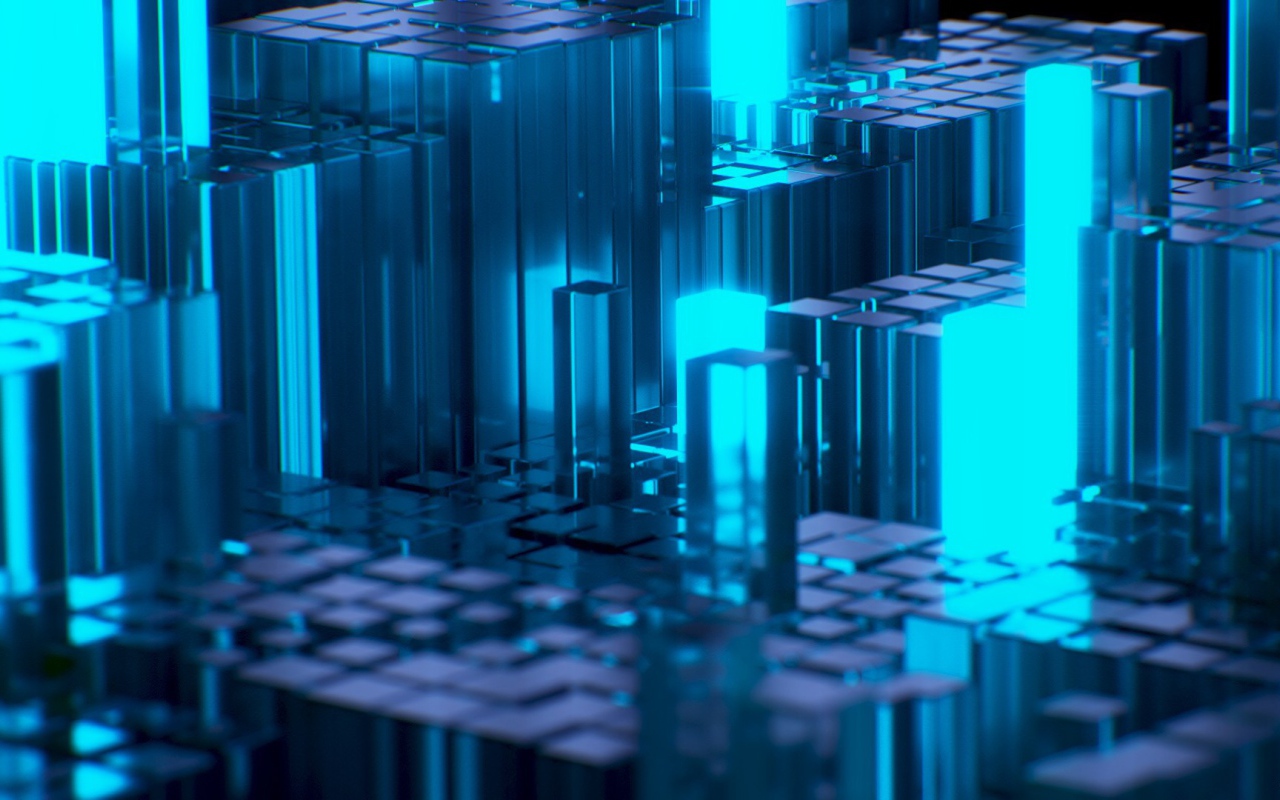 Структура из стеклянных брусков