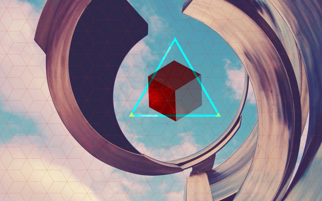 Треугольник на кубе