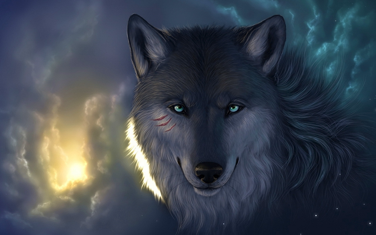 The wolf in the clouds