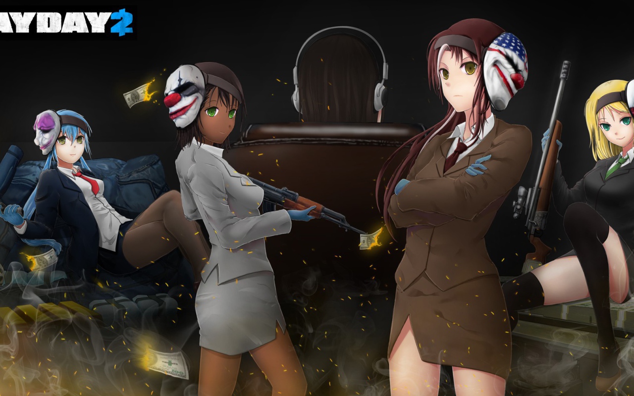 Аниме девушки из игры Payday 2