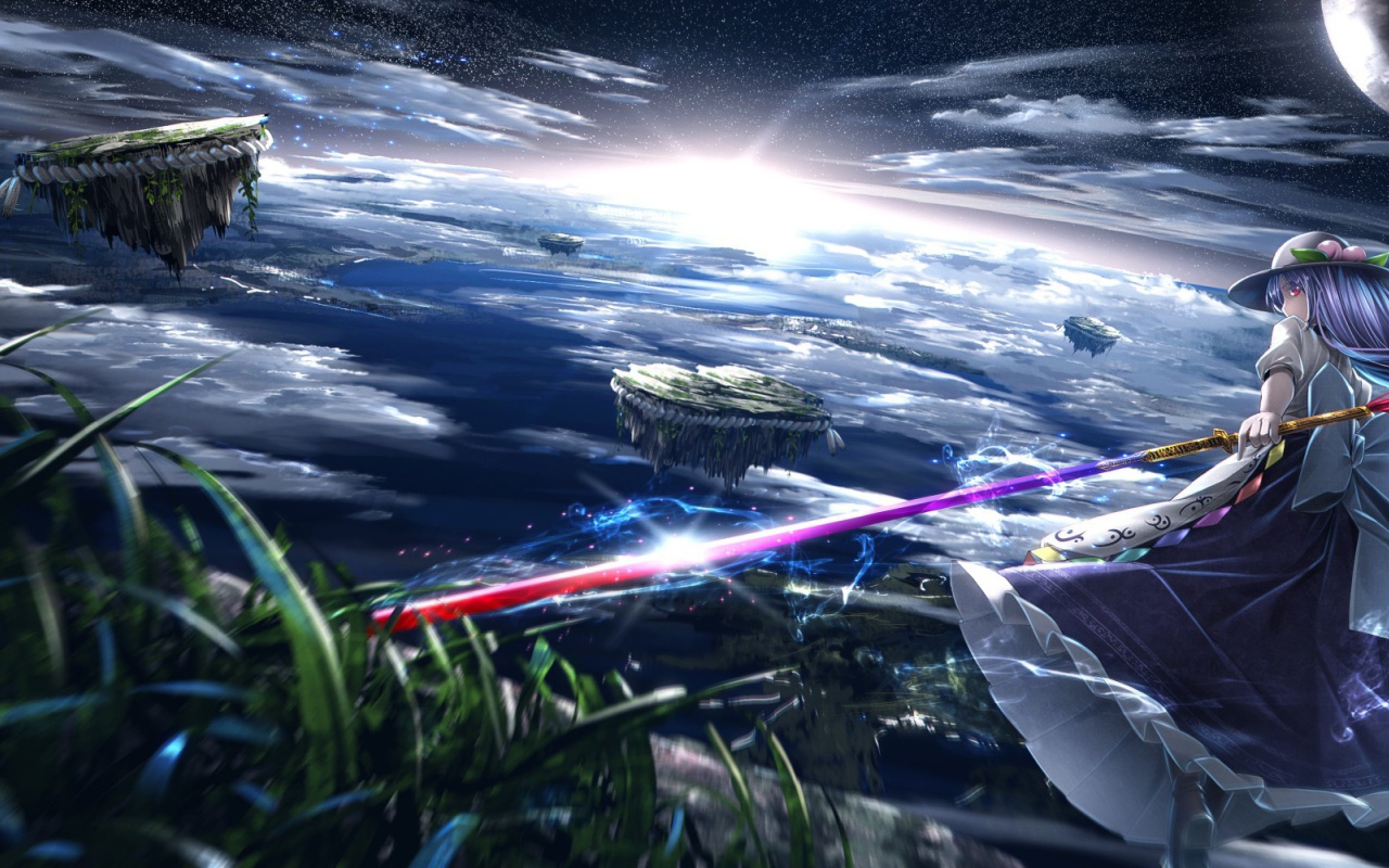 Владыка летающих островов в аниме Hinanawi Tenshi