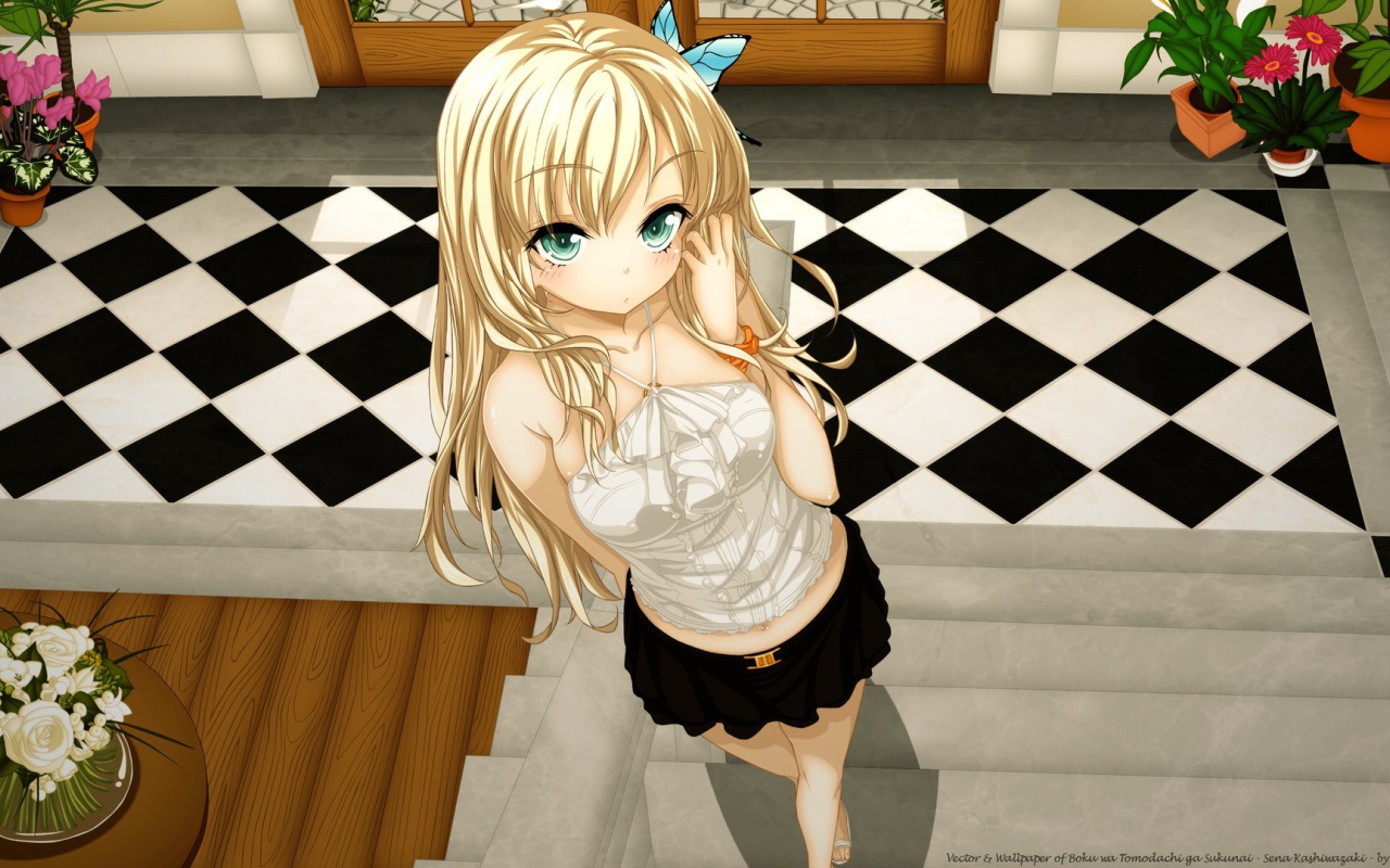 Блондинка в аниме У меня мало друзей