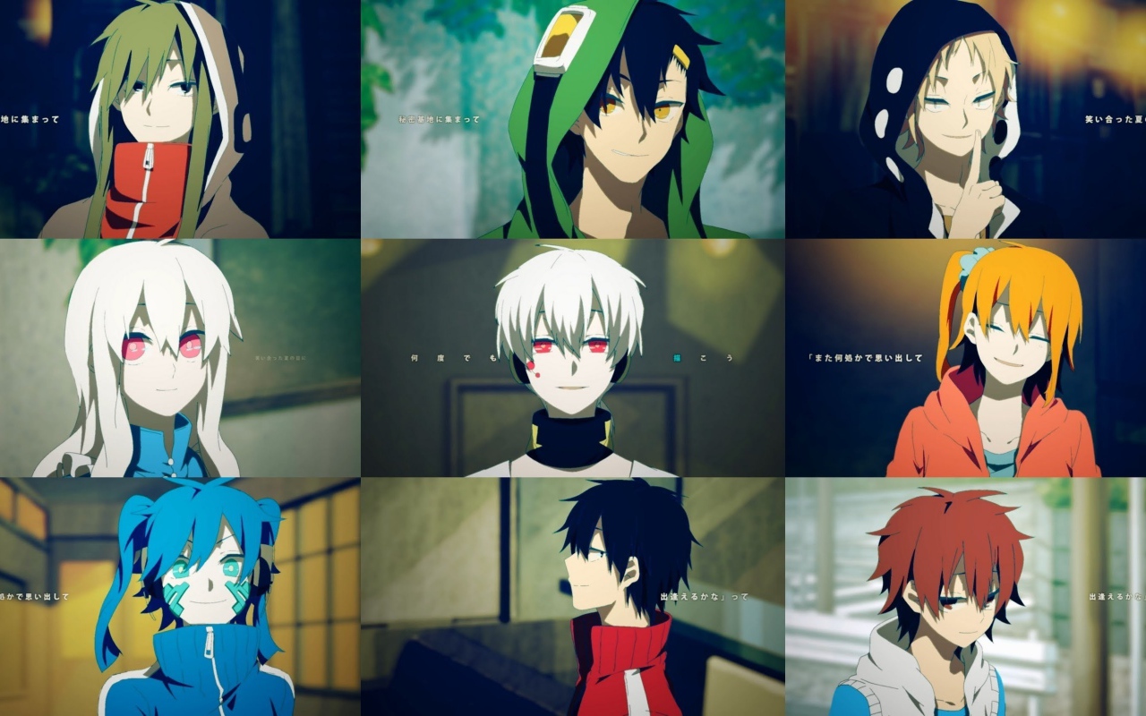 Персонажи манги аниме Kagerou Project