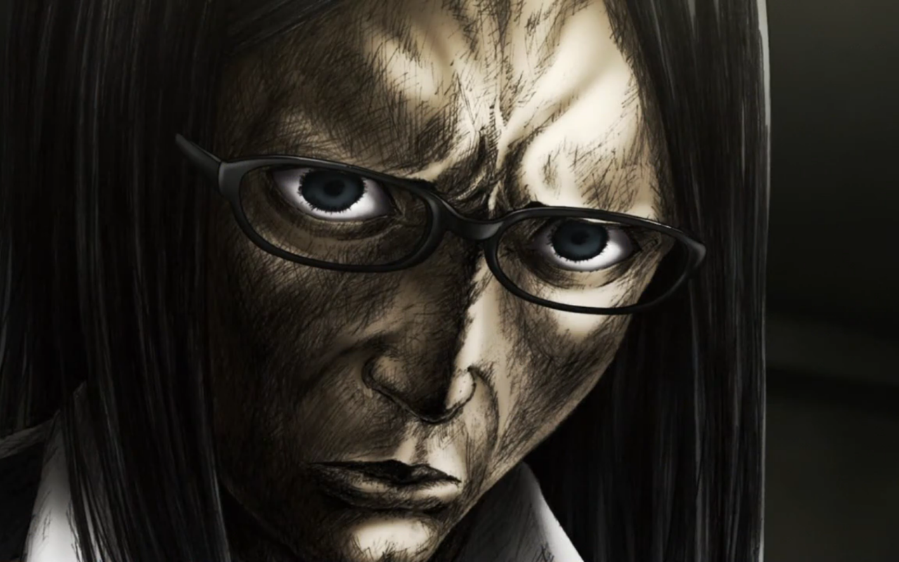 Девушка в очках, аниме Prison School