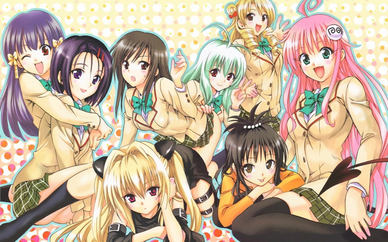 Девушки персонажи аниме Любовь и прочие неприятности