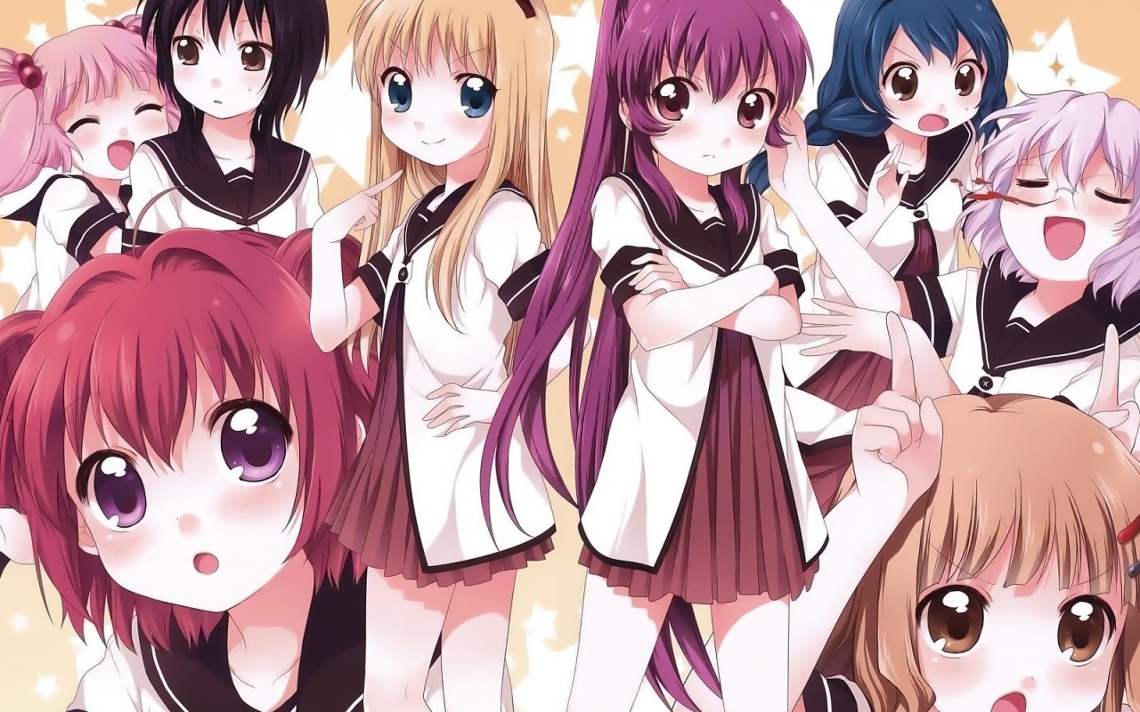 Девушки из аниме Юру юри