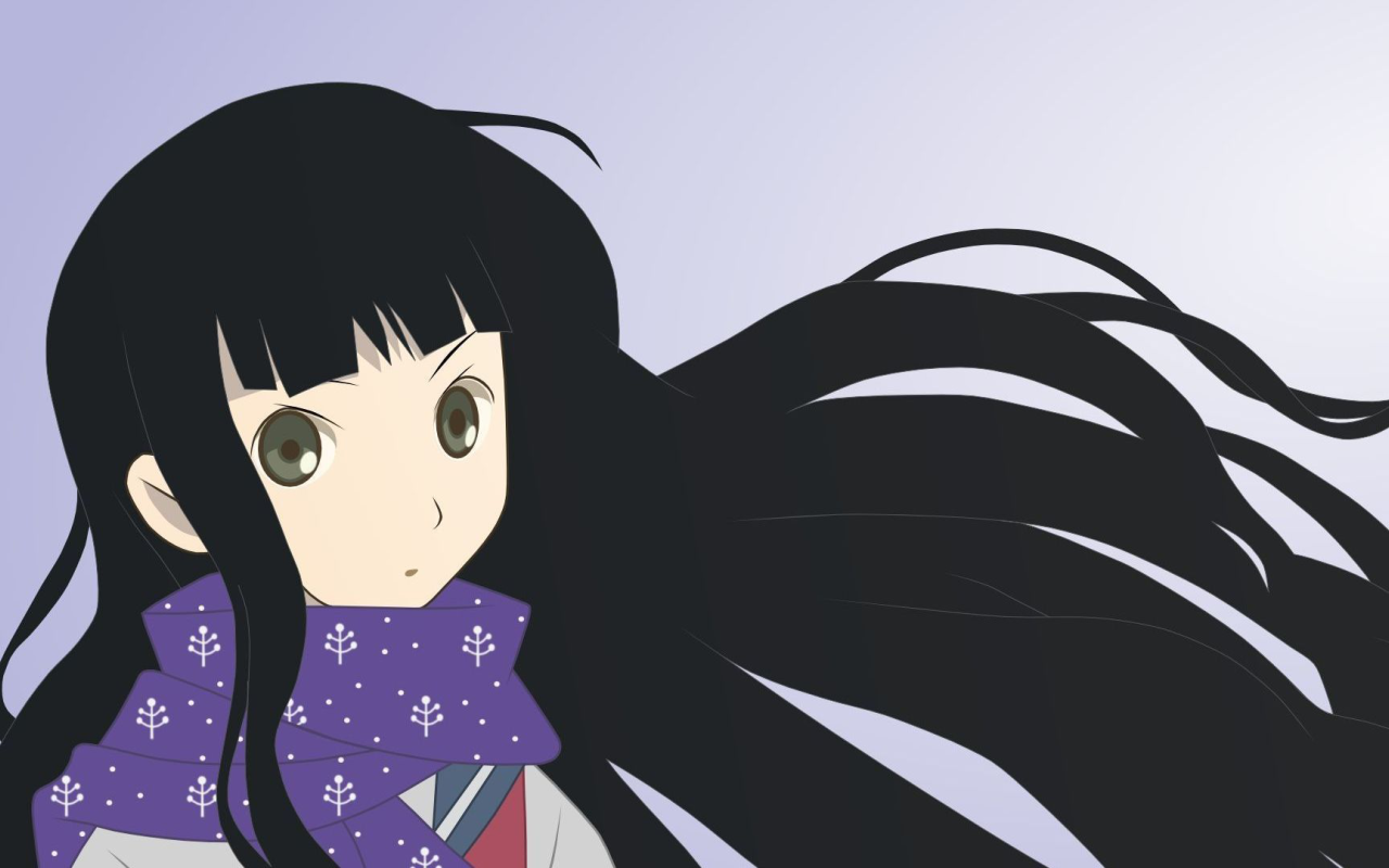 Черноволосая девушка аниме Sayonara Zetsubou Sensei