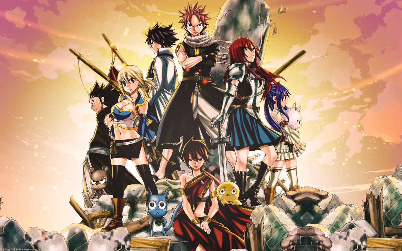 Герои разных манг аниме