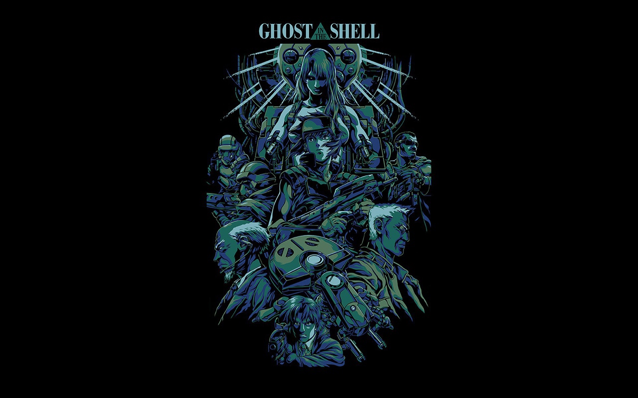 Японское аниме Призрак в доспехах