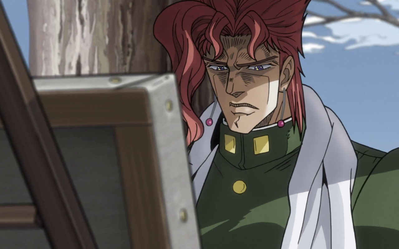 Парень из аниме Приключения Джоджо