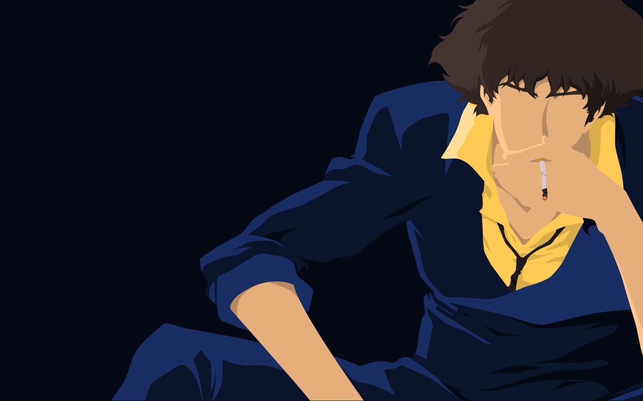 Парень курит, аниме Ковбой Бибоп