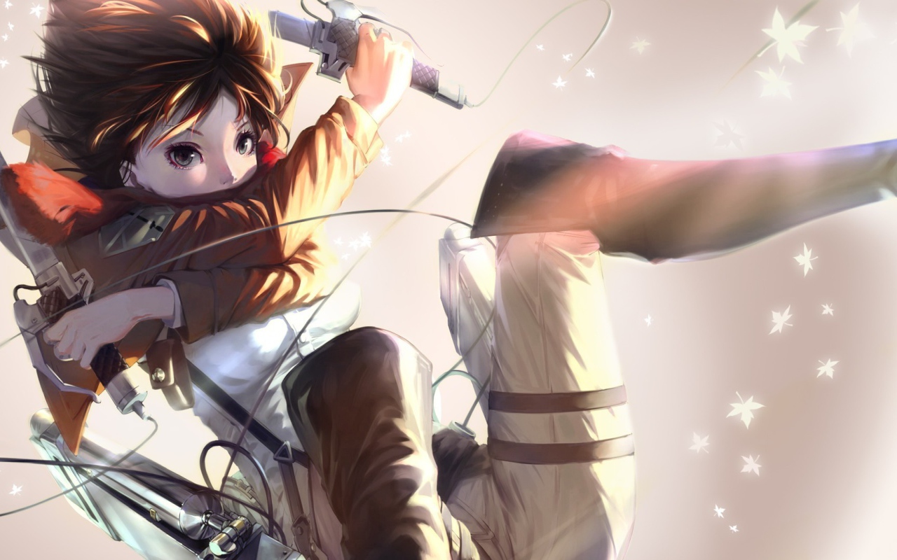 Воин Микаса из аниме Атака Титанов