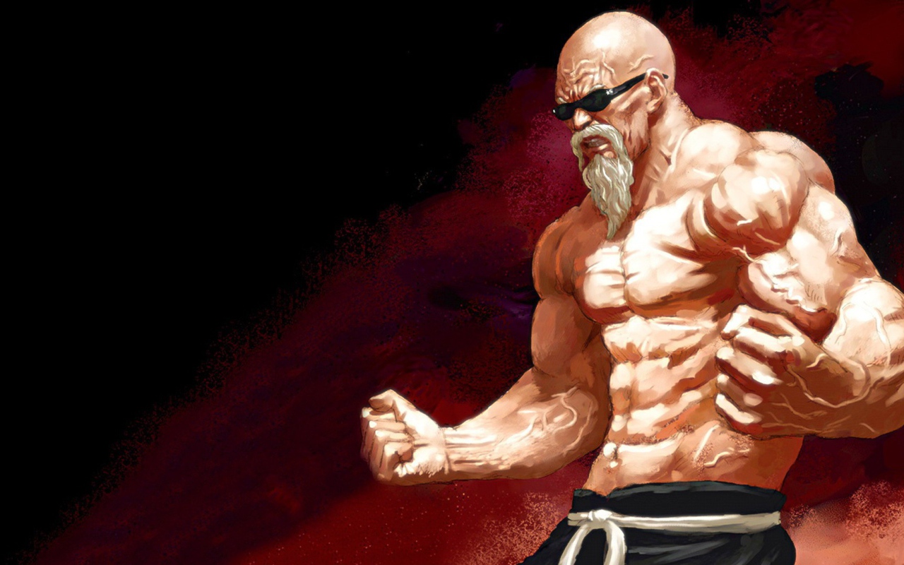 Мускулистый герой аниме