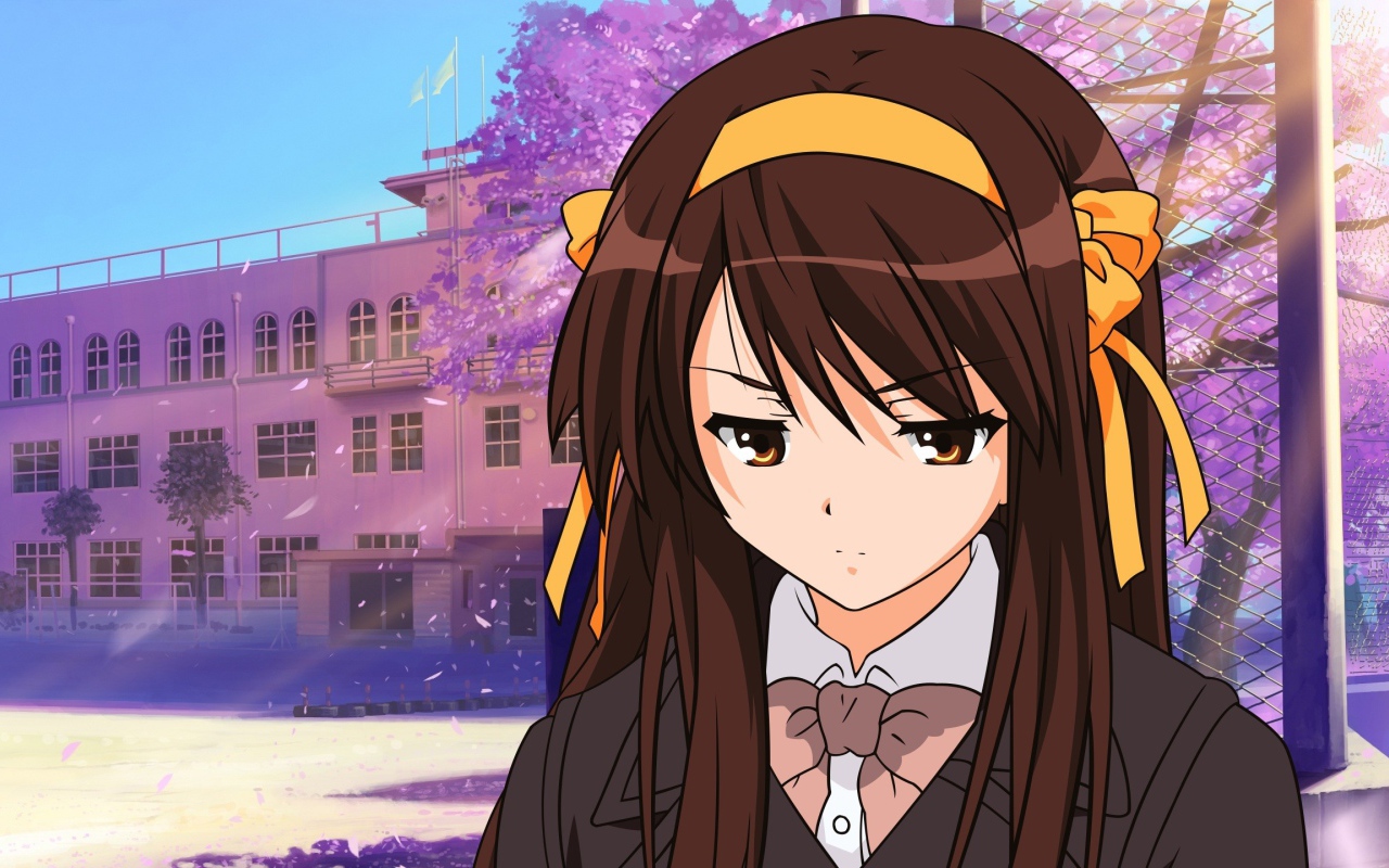 Школьница из аниме Харухи Судзумия