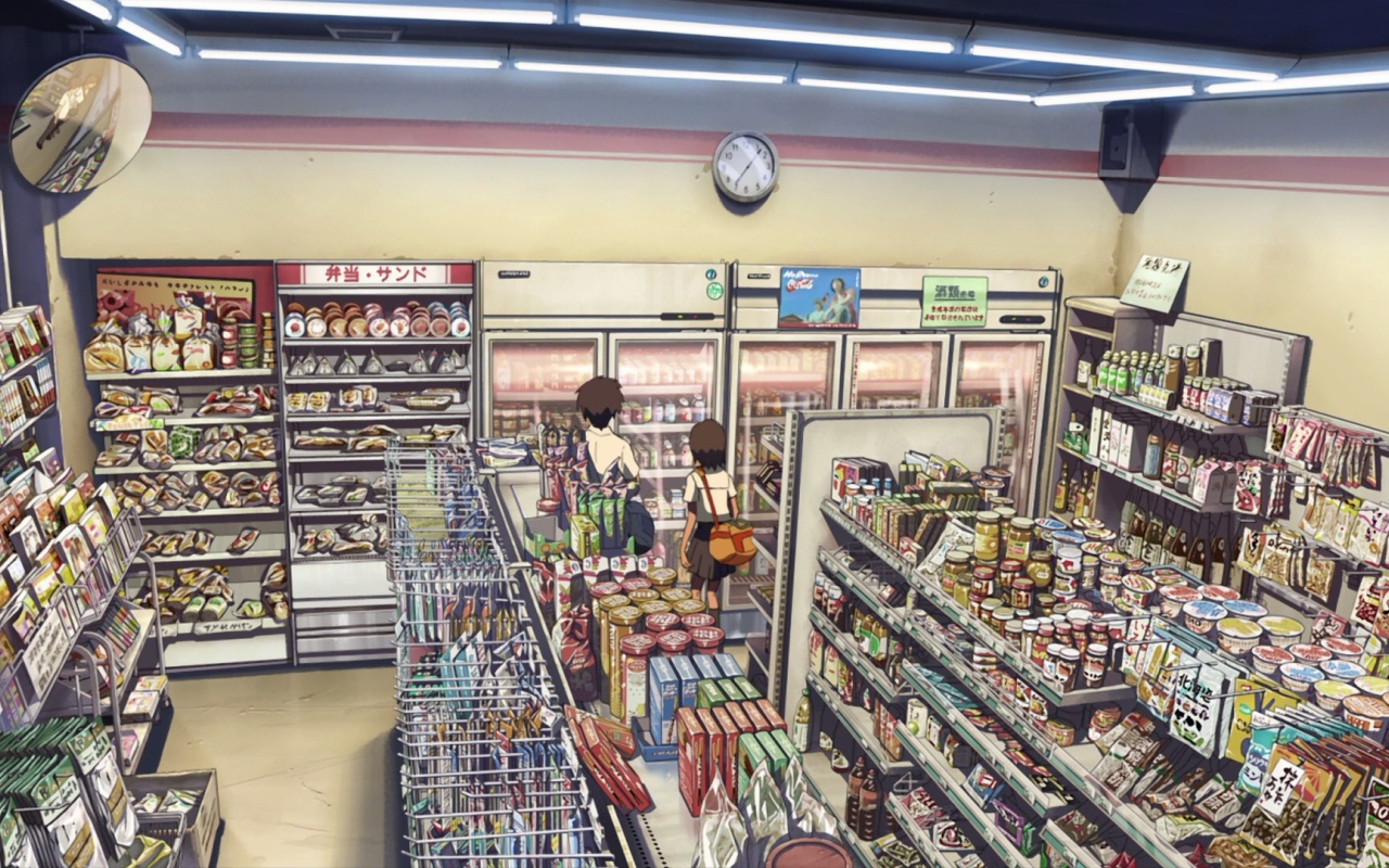 Магазин в аниме Пять сантиметров в секунду