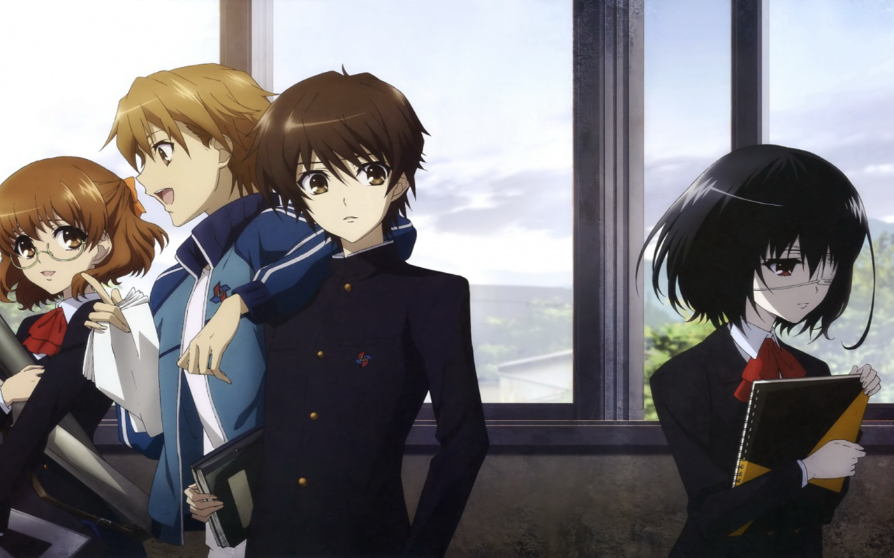 Школьники в аниме Another