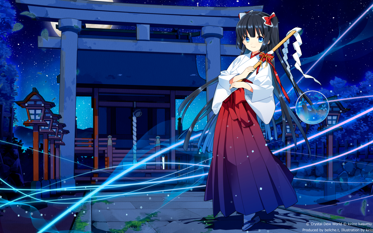 Милая девочка аниме Suisho Shizuku