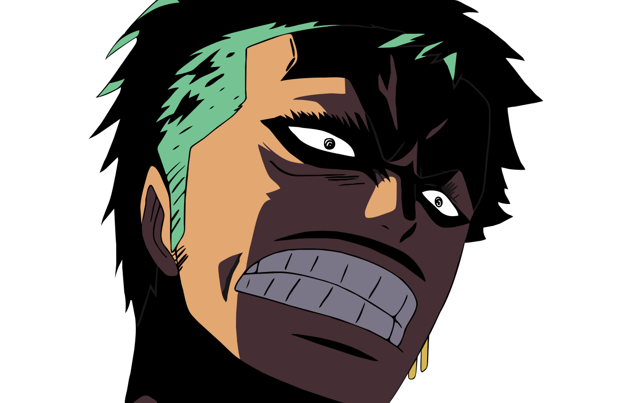 Зубы персонажа аниме Большой куш