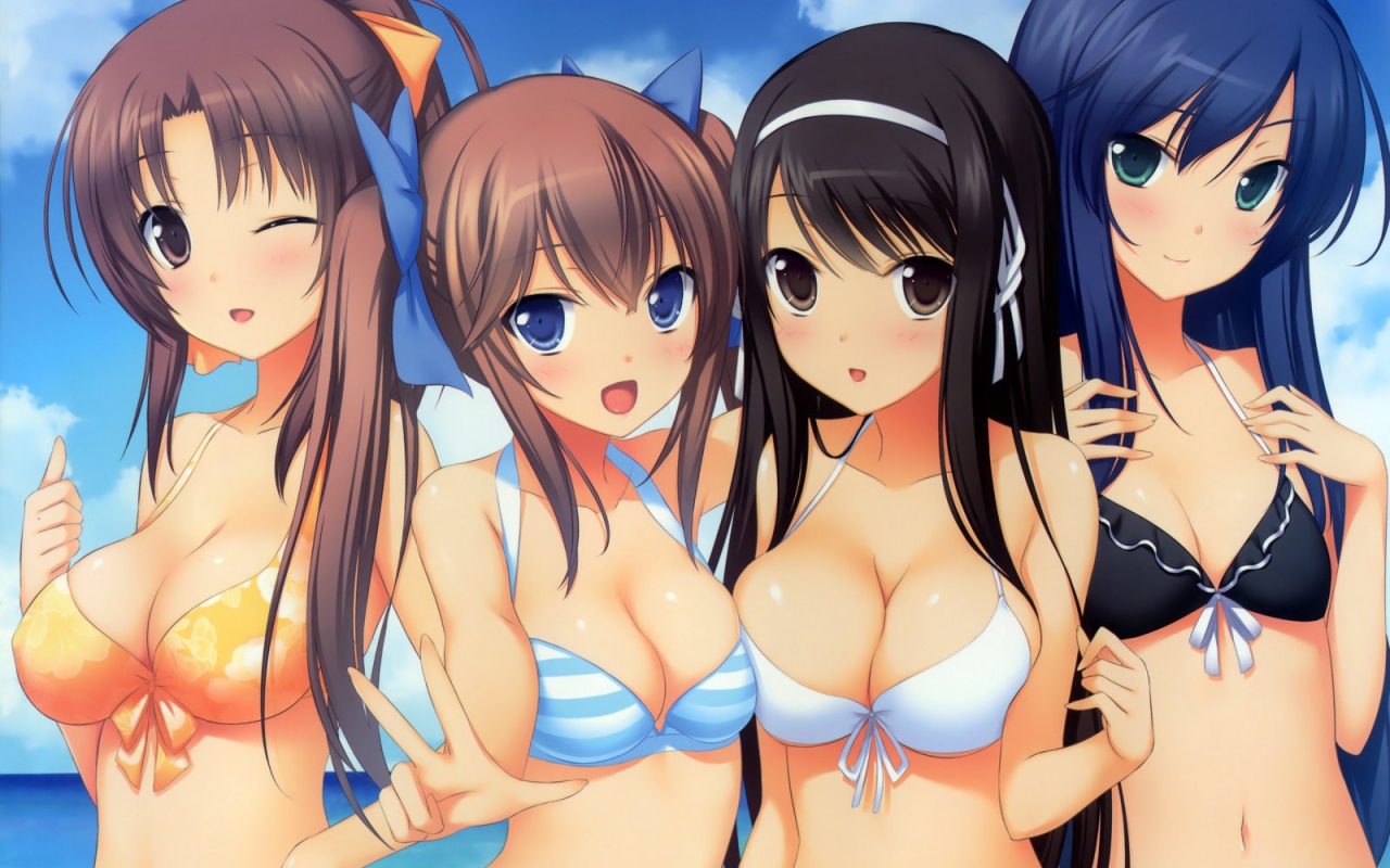 Девушки на пляже, аниме Justy x Nasty