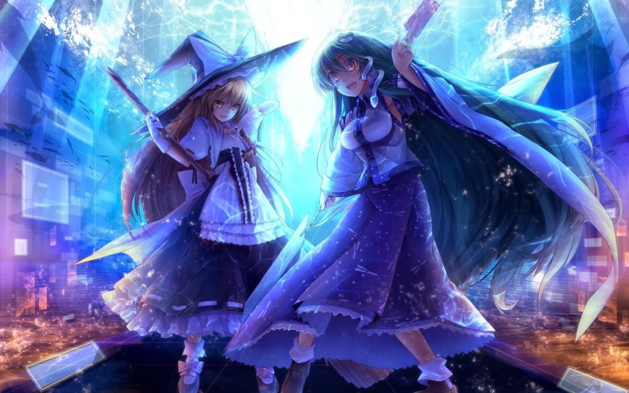 Две героини аниме Touhou Project