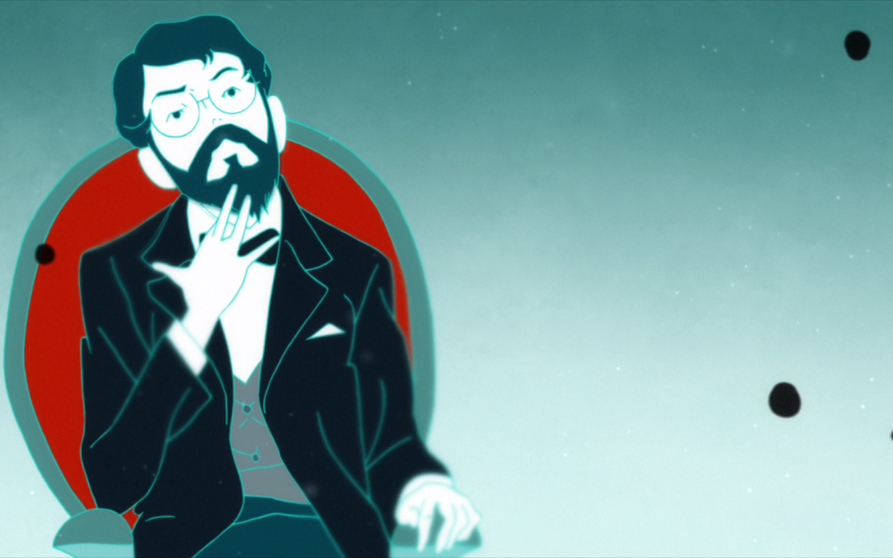 Персонаж Ваташи из аниме The Tatami Galaxy