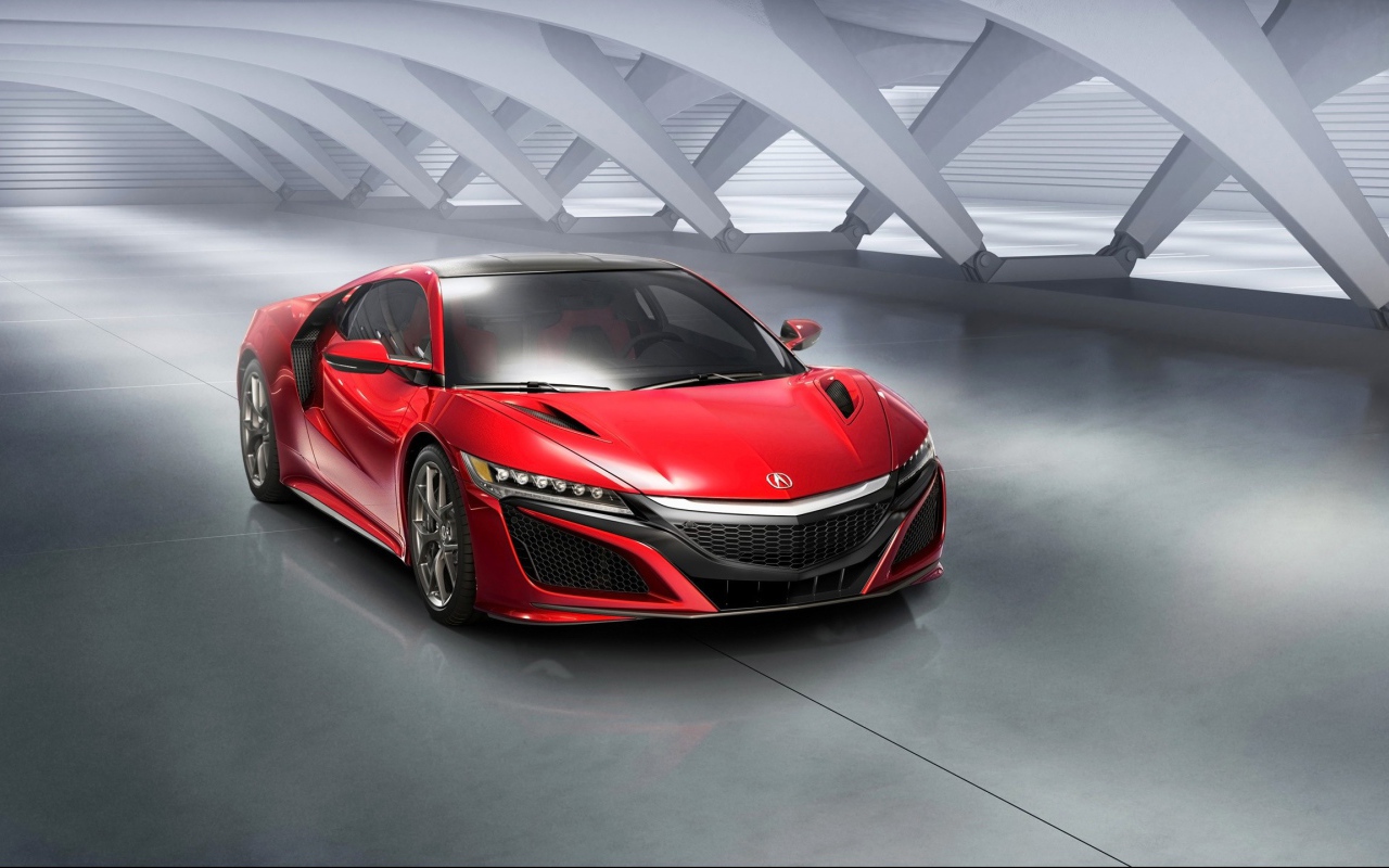 Красная спортивная Acura NSX