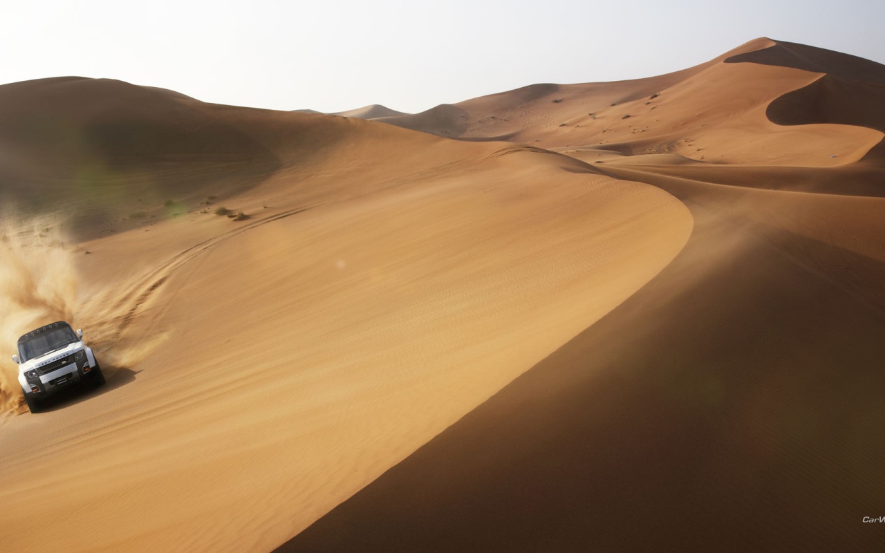 Land Rover DC100 покоряет пустыню