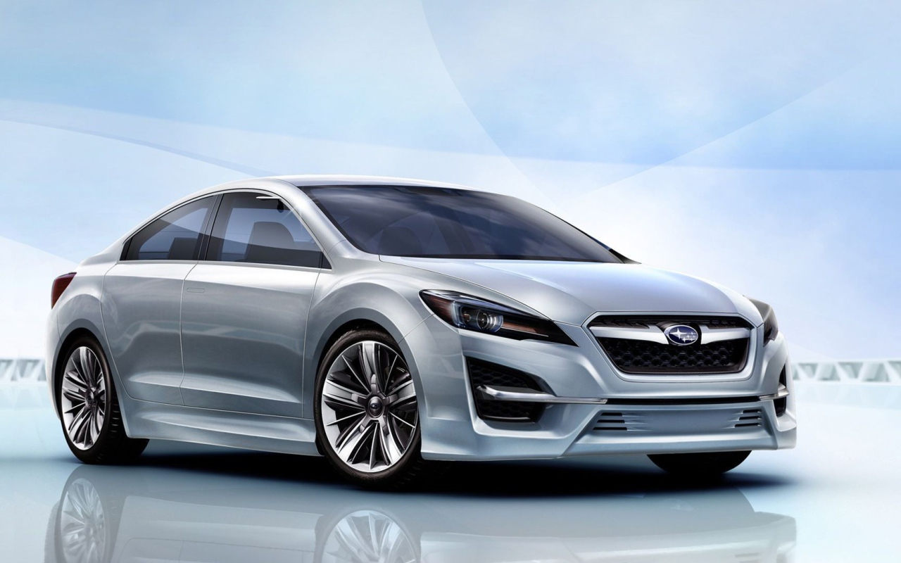 Серебристый концепт Subaru