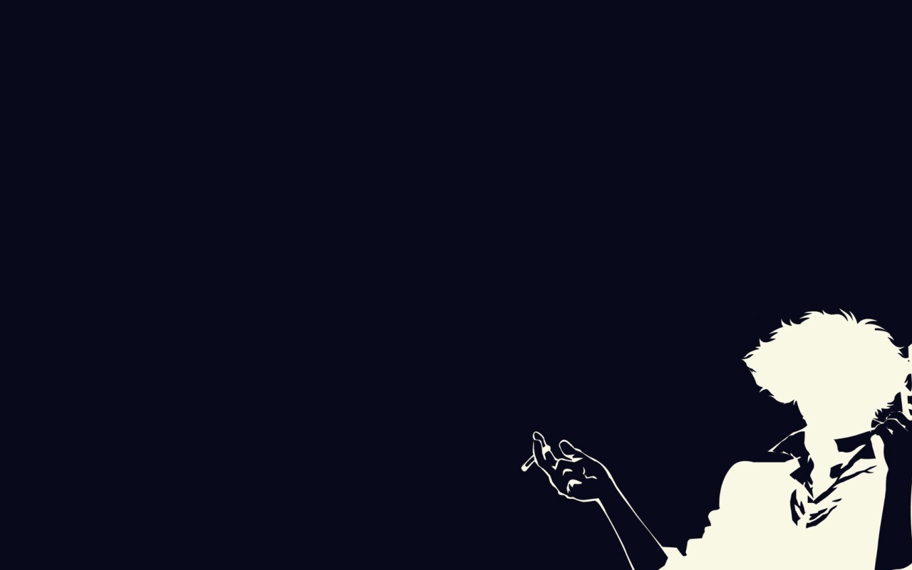 Аниме Ковбой Бибоп, синий фон