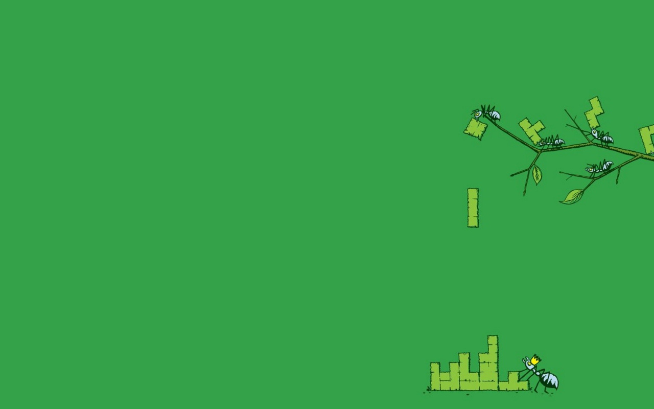 Муравьи и зеленый тетрис