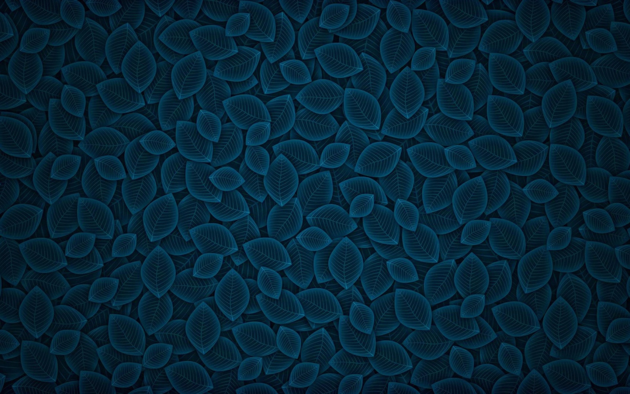 Фон из синих листьев