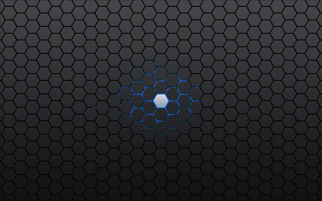 Голубая ячейка в черной структуре