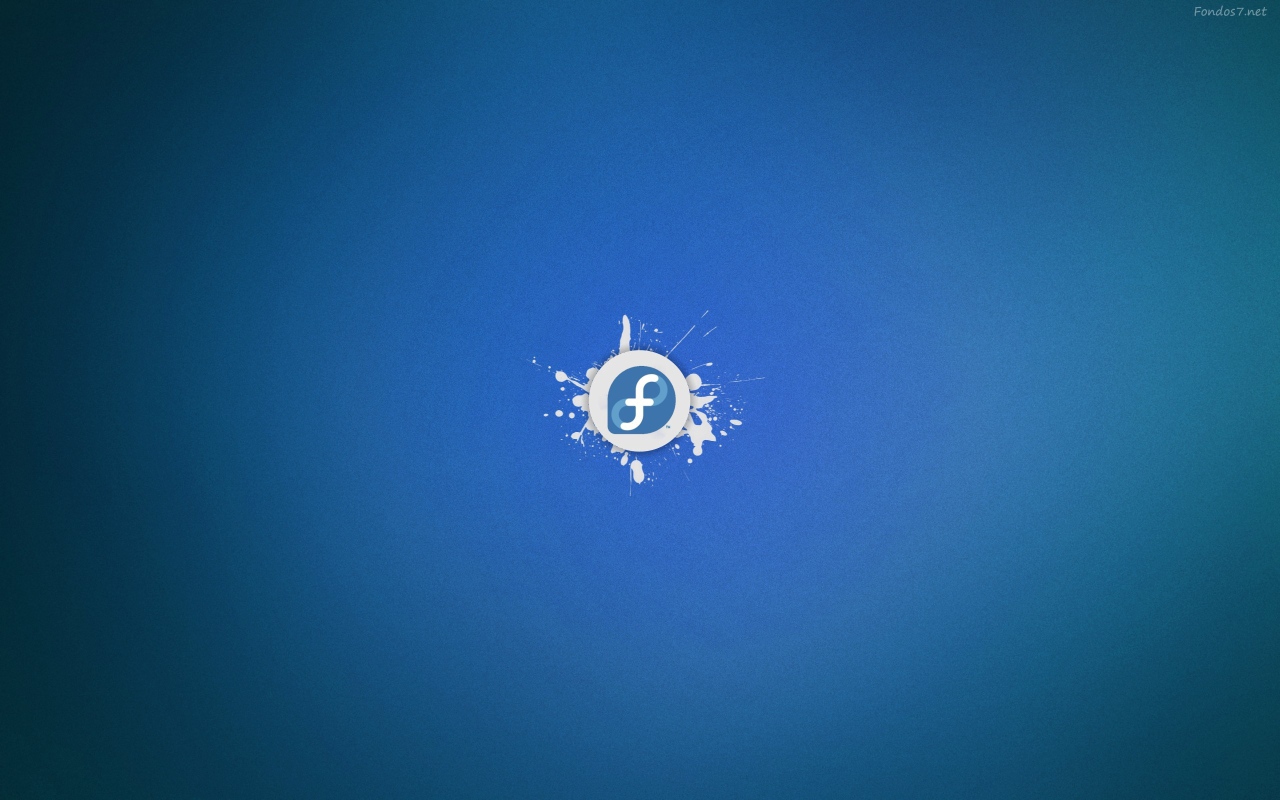 Голубой фон Fedora