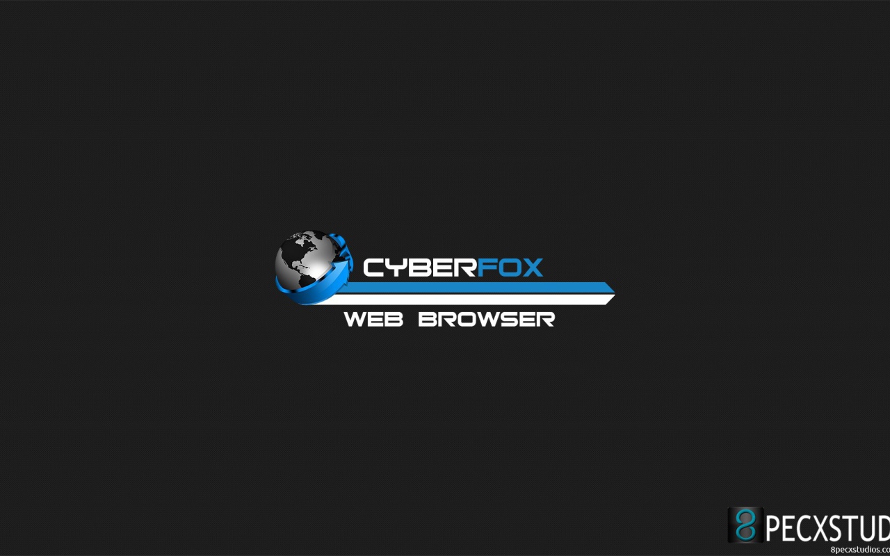 Браузер Cyberfox, голубой на сером фоне