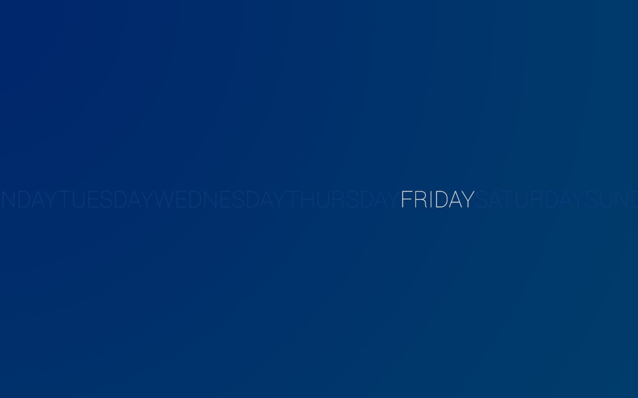 День недели пятница