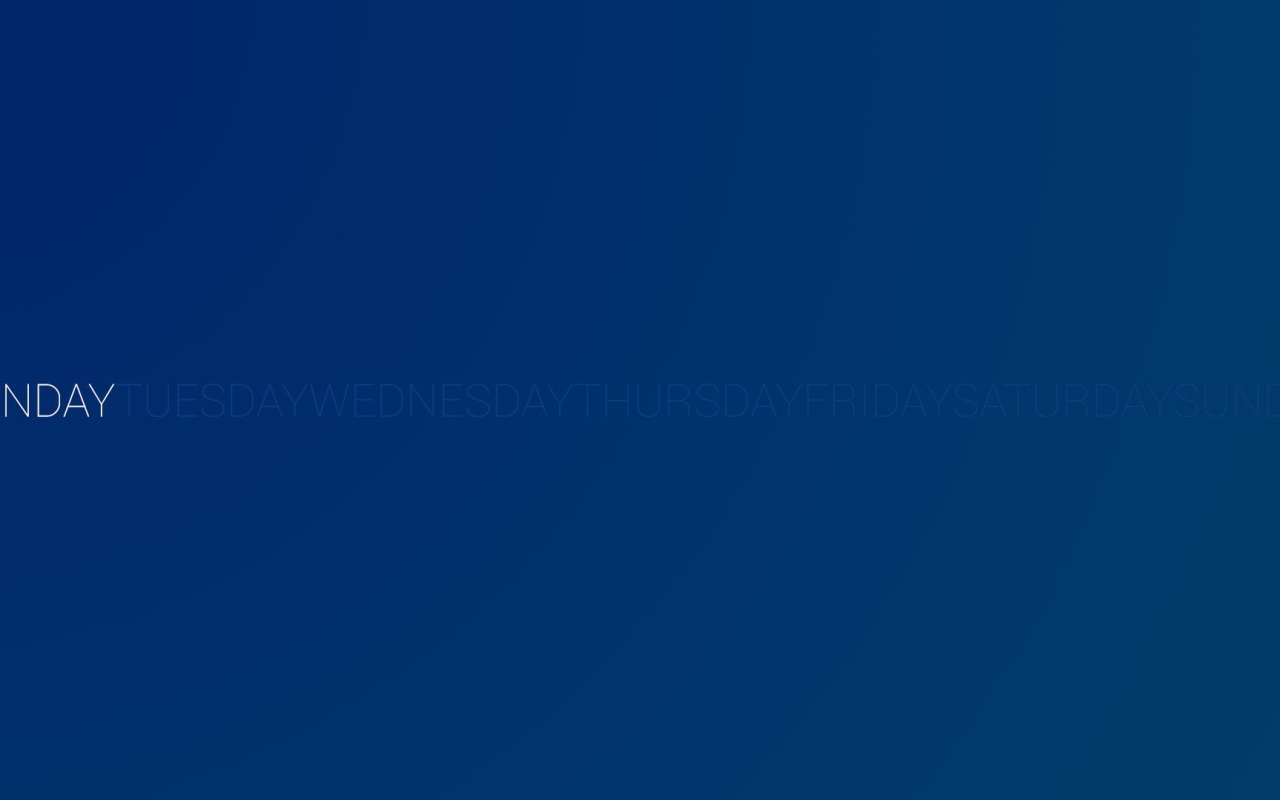 День недели понедельник