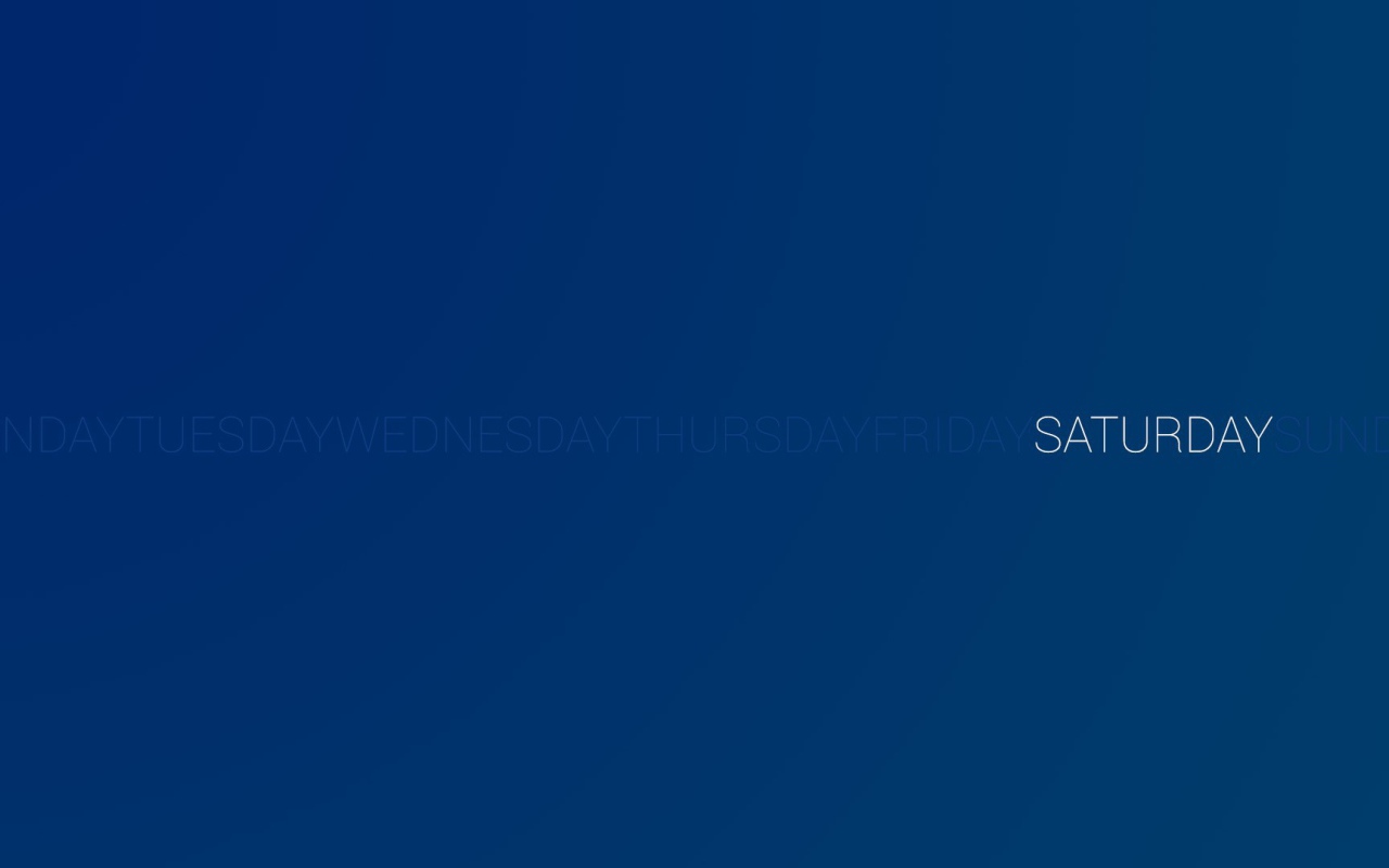 День недели суббота