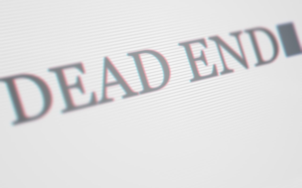 Смертельный конец, надпись