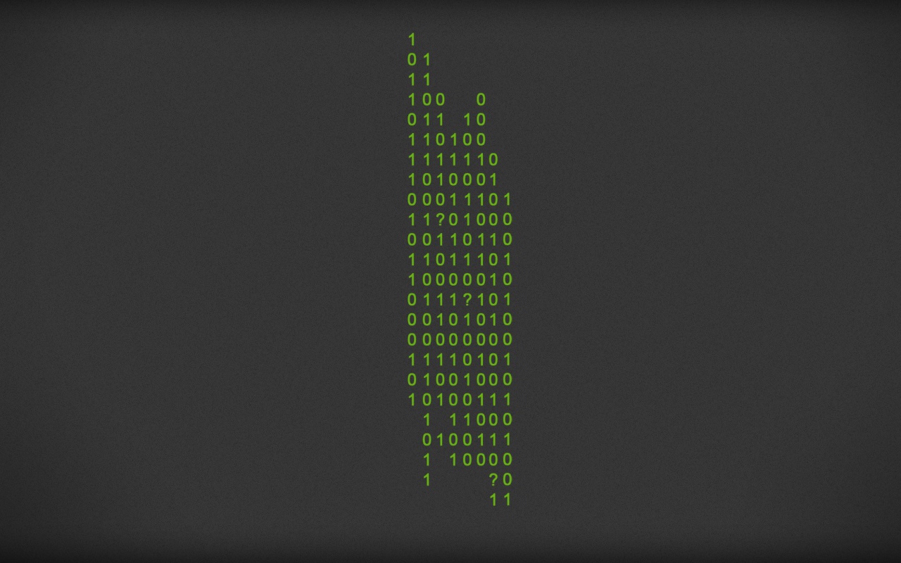 Цифровой орнамент на сером фоне