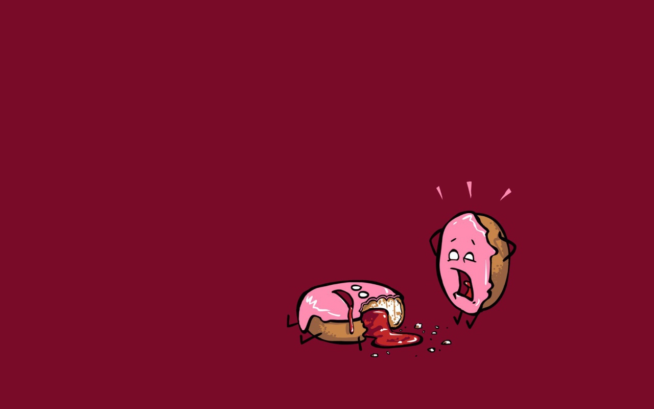 Пончик в ужасе