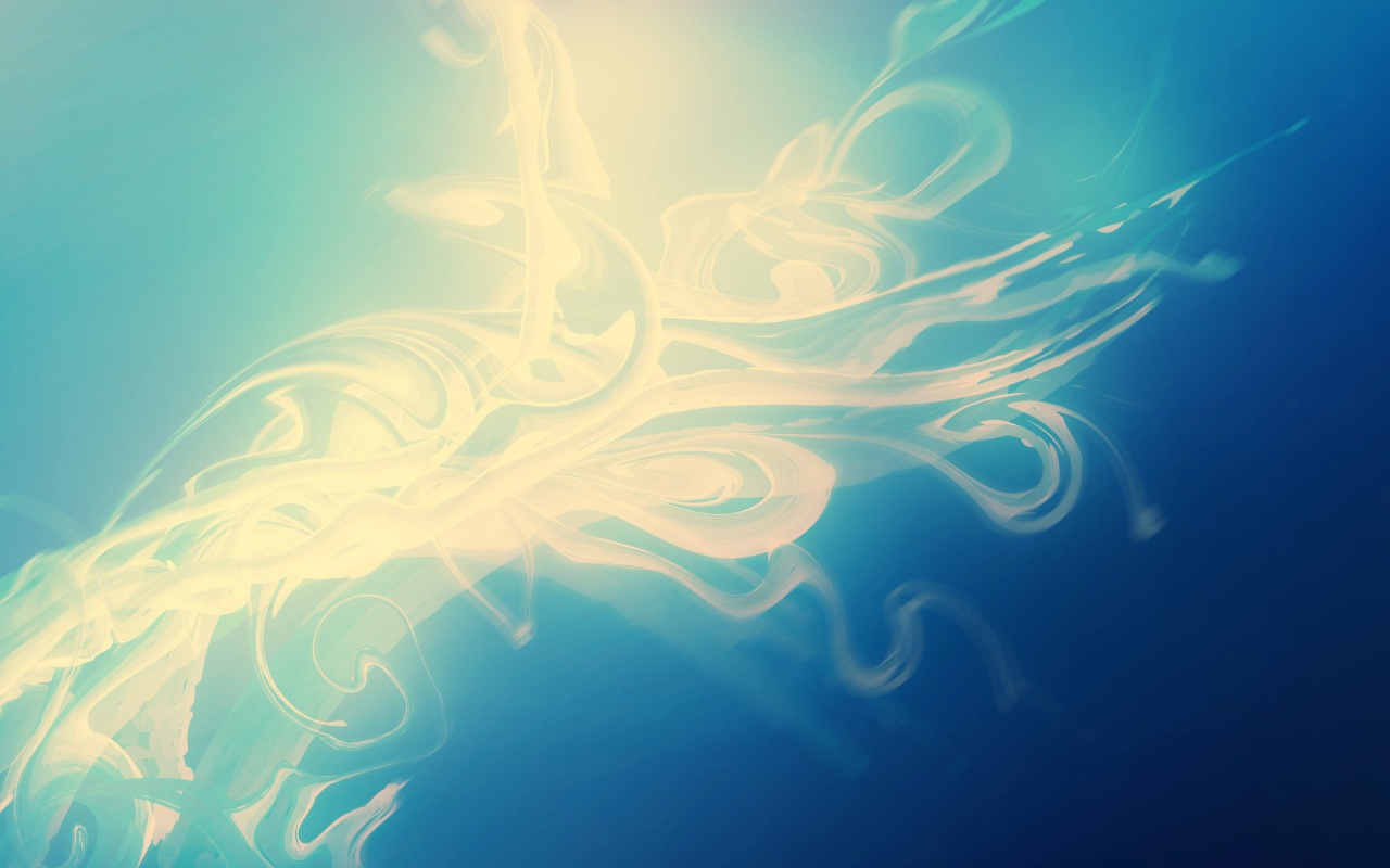 Энергетический вихрь на синем фоне