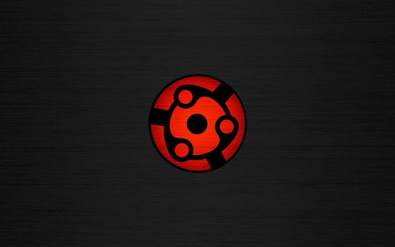 Глаз Шаринган аниме, серый фон