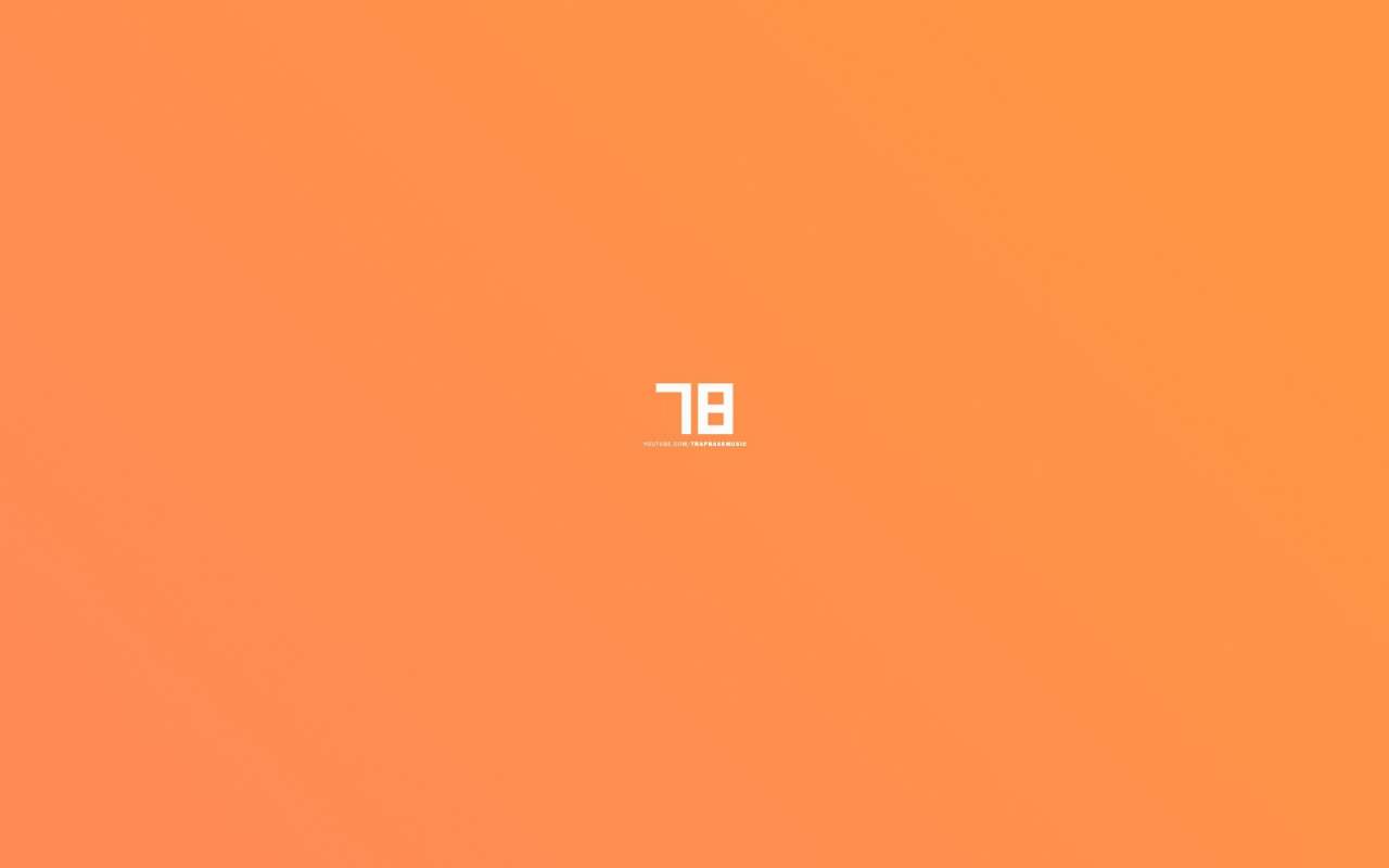 Цифры, оранжевый фон