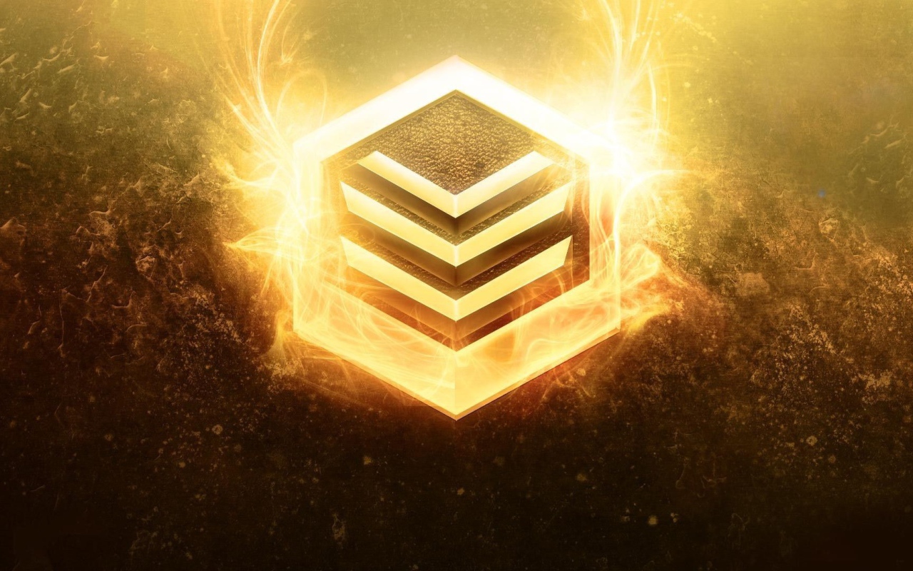 Огненный символ на коричневом фоне