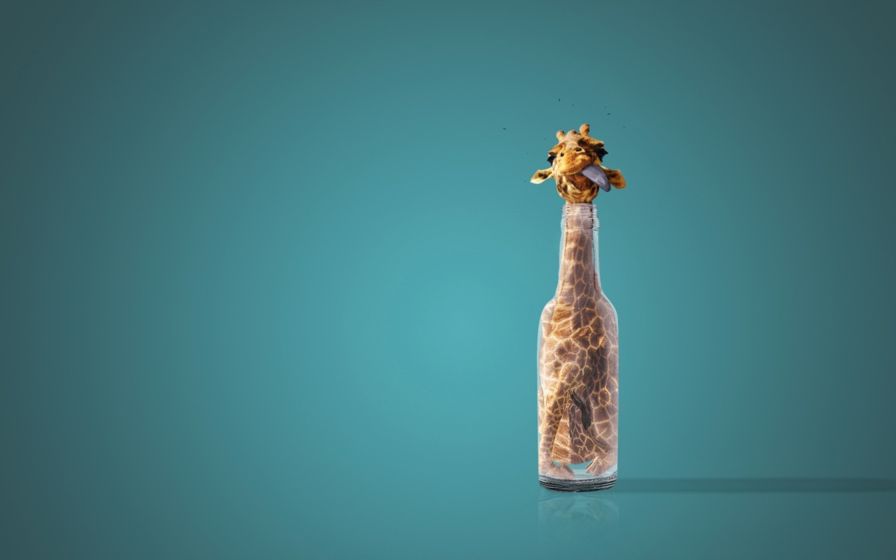 Жираф в бутылке