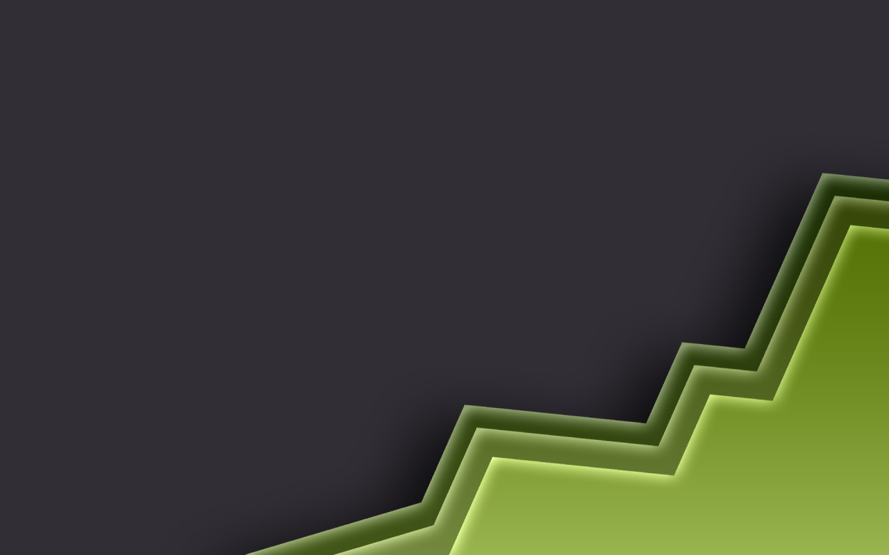 Зеленая панель на сером фоне