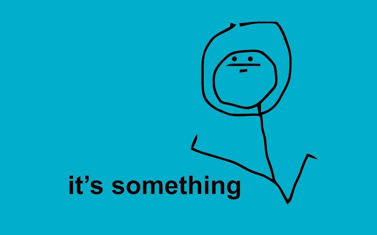 Это что-то, голубой фон